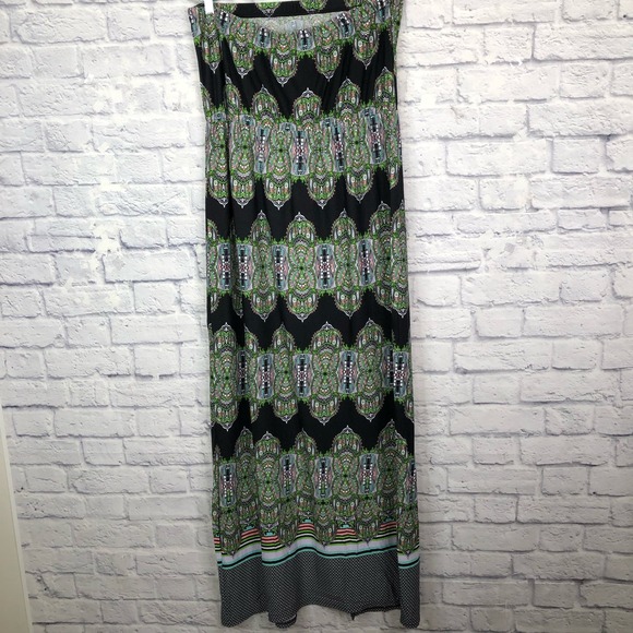 Last Exit Lycra Stretch OTS Maxi Dress Plus 2X - Picture 4 of 9